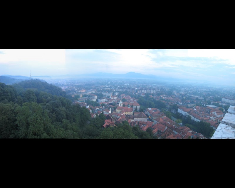 Panarama of Graz daytime