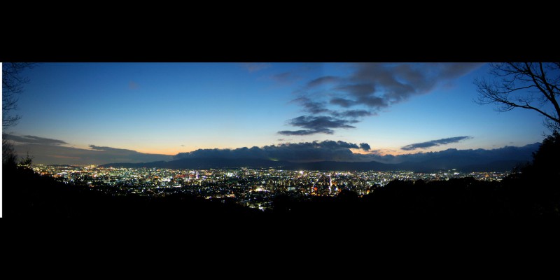 Panoramic View of Kyoto from Shogunzuka Mound