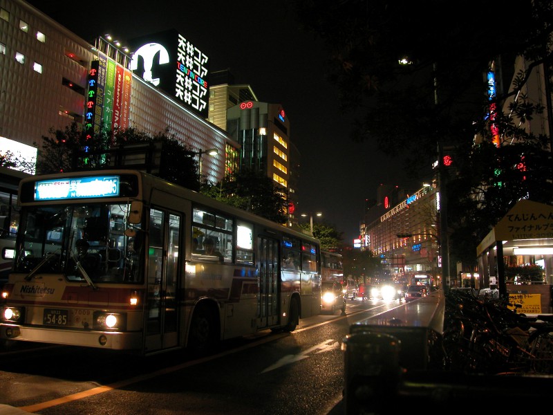 Tenjin District in Fukuoka