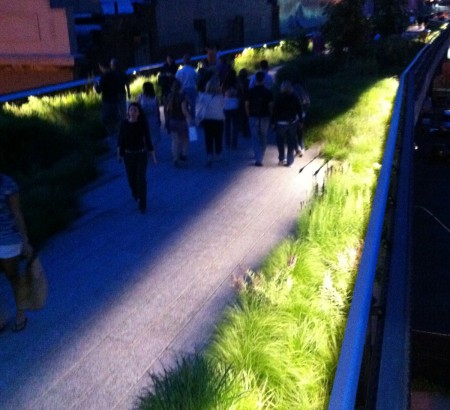 People enjoy greens