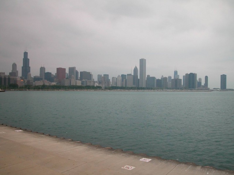 Chicago Skyline from Alder Planetarium