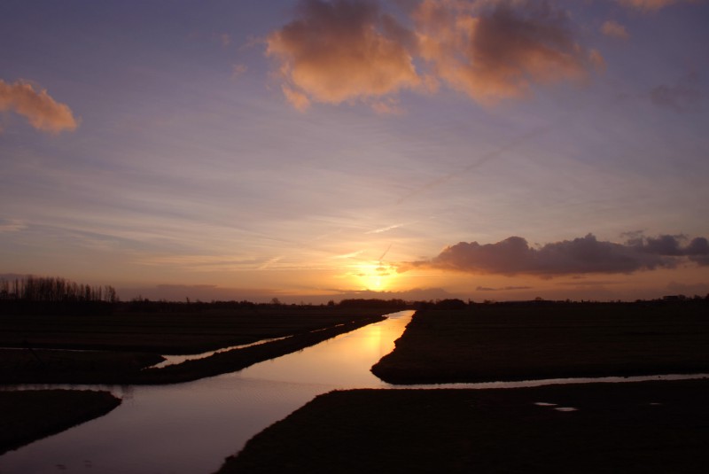 Dawn from the train window