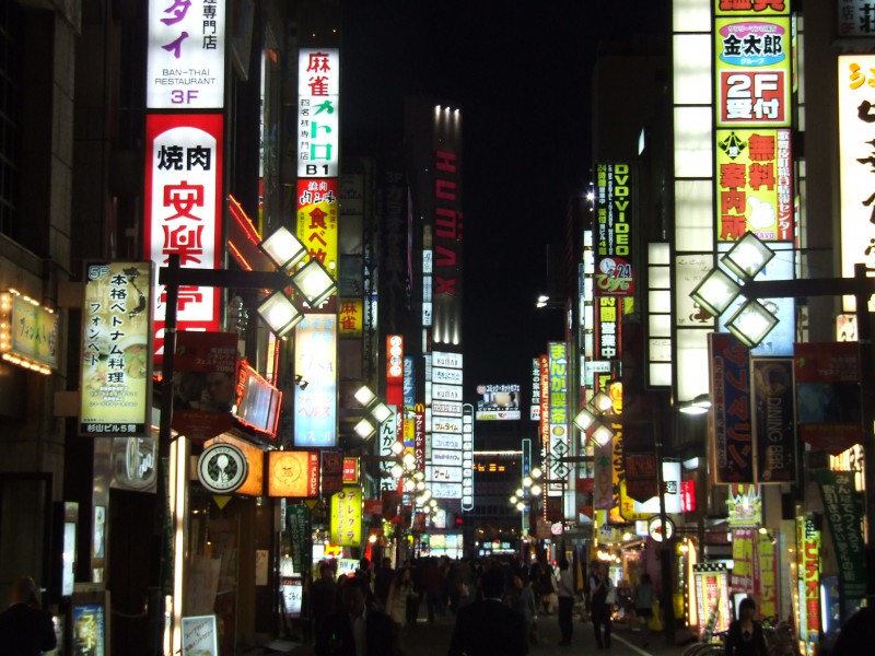 Kabuki-cho Entertainment Area in Shinjuku, Tokyo