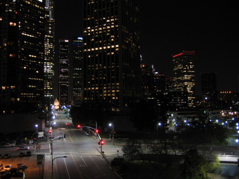 LA downtown Road Lighting