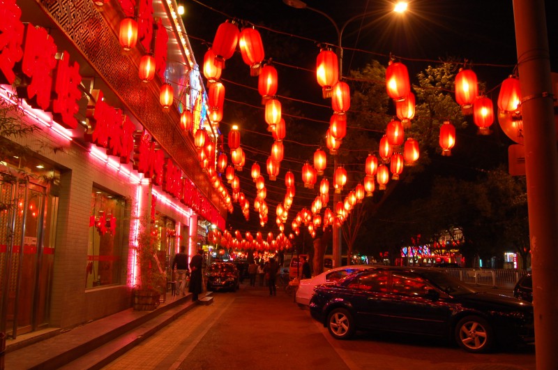 Lanterns downtown Beijing