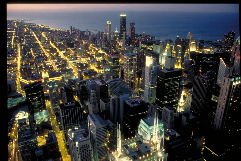 Looking over Chicago
