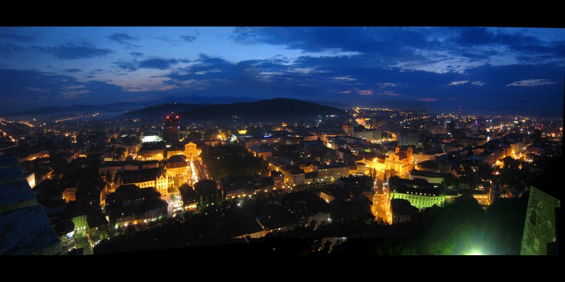 Panarama of Ljubljana