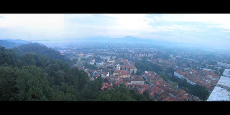Panarama of Ljubljana