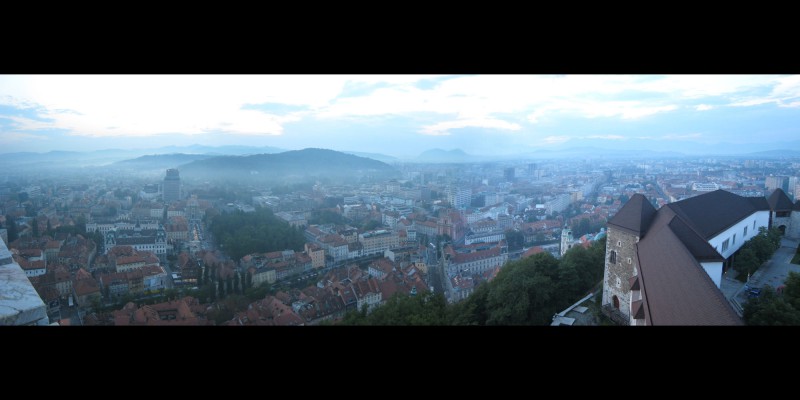 Panarama of Ljubljana