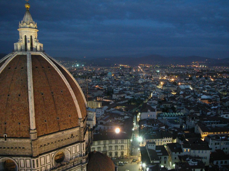 Panoramic view from Giotto`s Belltower