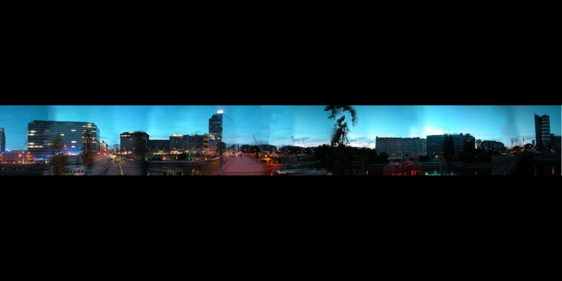 River side view of new city
