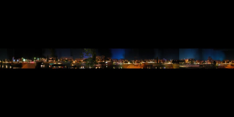 River side view of old city