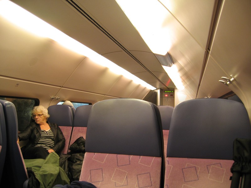 Upper deck of passanger car