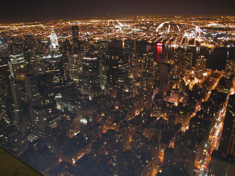 View from the top of Empire State Building