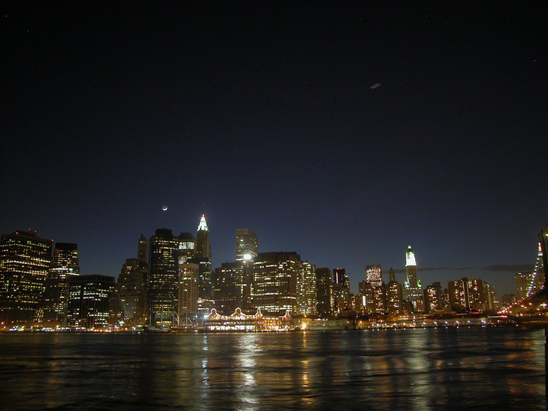 View of Manhattan from the Brooklyn Bridge