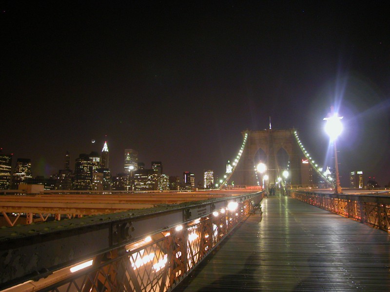 View of Manhattan from the Brooklyn Bridge