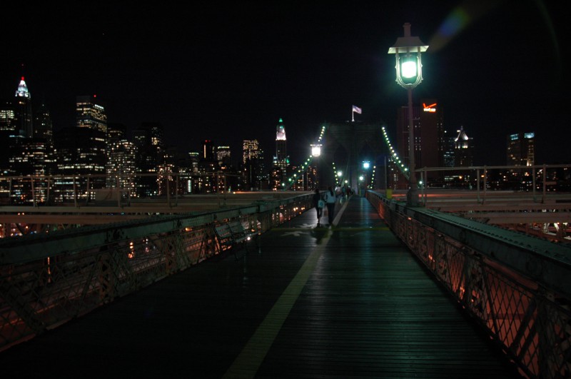 Walking on the Brooklyn Bridge