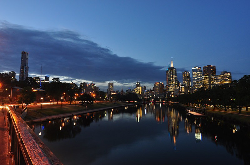 Skyline from Swan Street Bridge