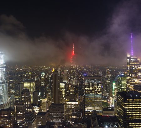 Manhattan night view