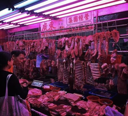 香港にあったとある肉屋。